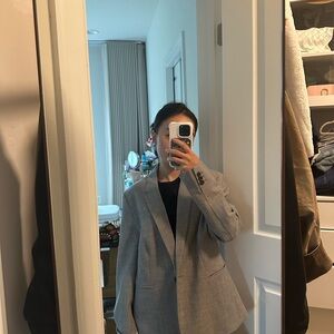 Banana Republic Light Gray Women's Blazer